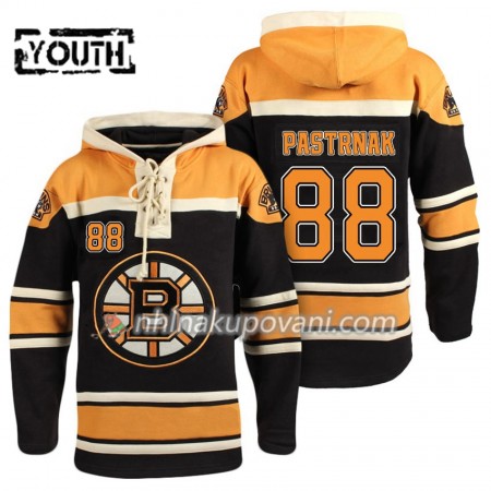 Boston Bruins David Pastrnak 88 Černá Sawyer Mikiny Hooded - Dětské